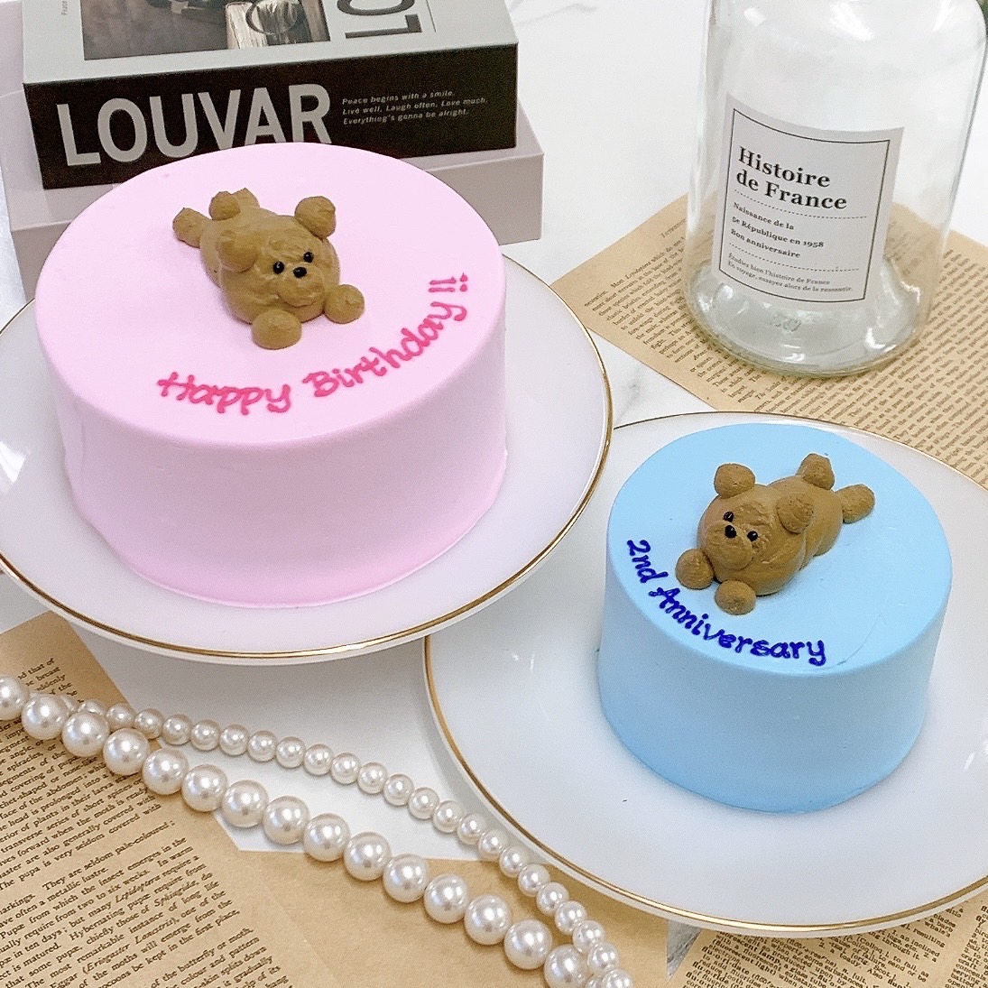 寝そべりくまちゃんセンイルケーキ 6号（18cm）【 誕生日ケーキ センイルケーキ かわいい おしゃれ お祝い 記念日 インスタ映え くま クマ くまちゃん ケーキ スイーツ ホールケーキ おもしろ ケーキ サプライズ ケーキ ギフト プレゼント 贈り物 】