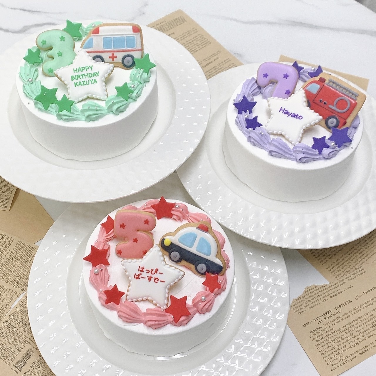 乗り物セミオーダーケーキ 6号（18cm）【 誕生日ケーキ センイルケーキ かわいい おしゃれ お祝い 記念日 インスタ映え ケーキ スイーツ ホールケーキ おもしろ ケーキ サプライズ ケーキ ギフト プレゼント 贈り物 】