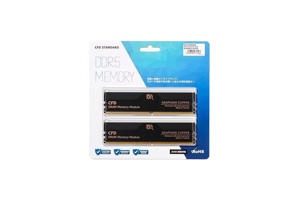 CFD販売 CFD Standard デスクトップ用 メモリ DDR5-6400 16GB×2枚 W5U6400CS-16GC38F|RSZ ONLINE