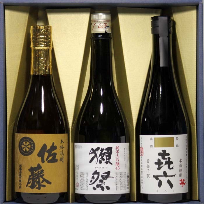 楽天市場】獺祭 45 日本酒+麦焼酎 佐藤+麦焼酎 中々(百年の孤独 原酒