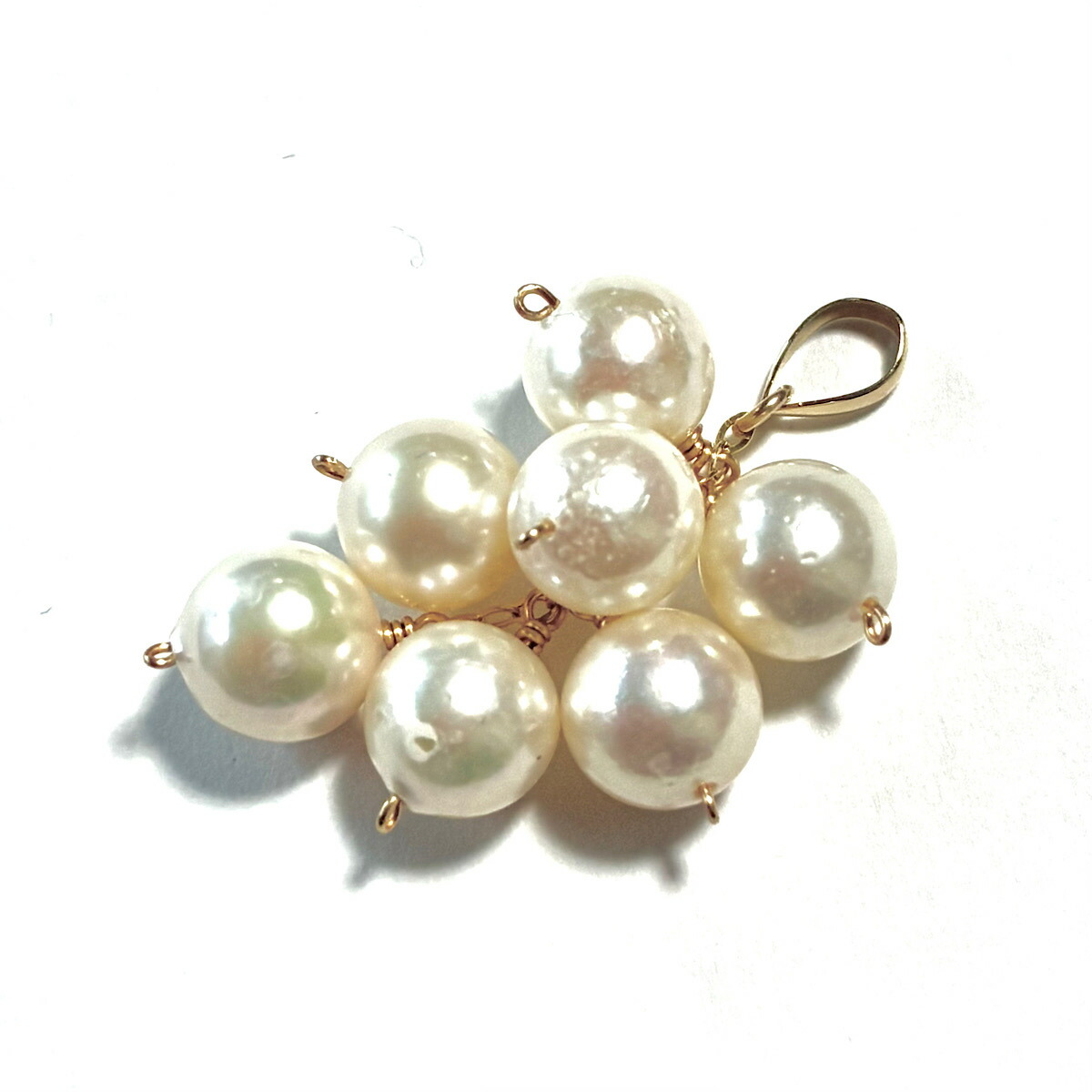 K18 パール ペンダント トップ 《特価品》 あこや本真珠 アコヤ 7～8mm 