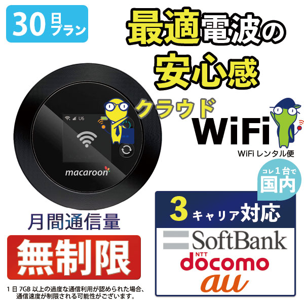 販売実績No.1 WiFi レンタル 30日 無制限 短期 ポケットWiFi wifiレンタル レンタルwifi ポケットWi-Fi ソフトバンク  softbank 1ヶ月 501HW 5,400円