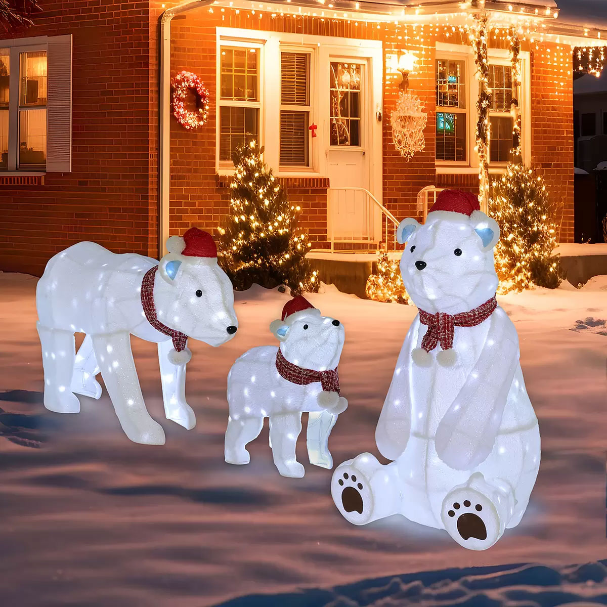 クリスマス☆イルミネーション☆ベアー 楽天市場】【送料無料】超大型 ライトアップベアー 高さ約243cm LED