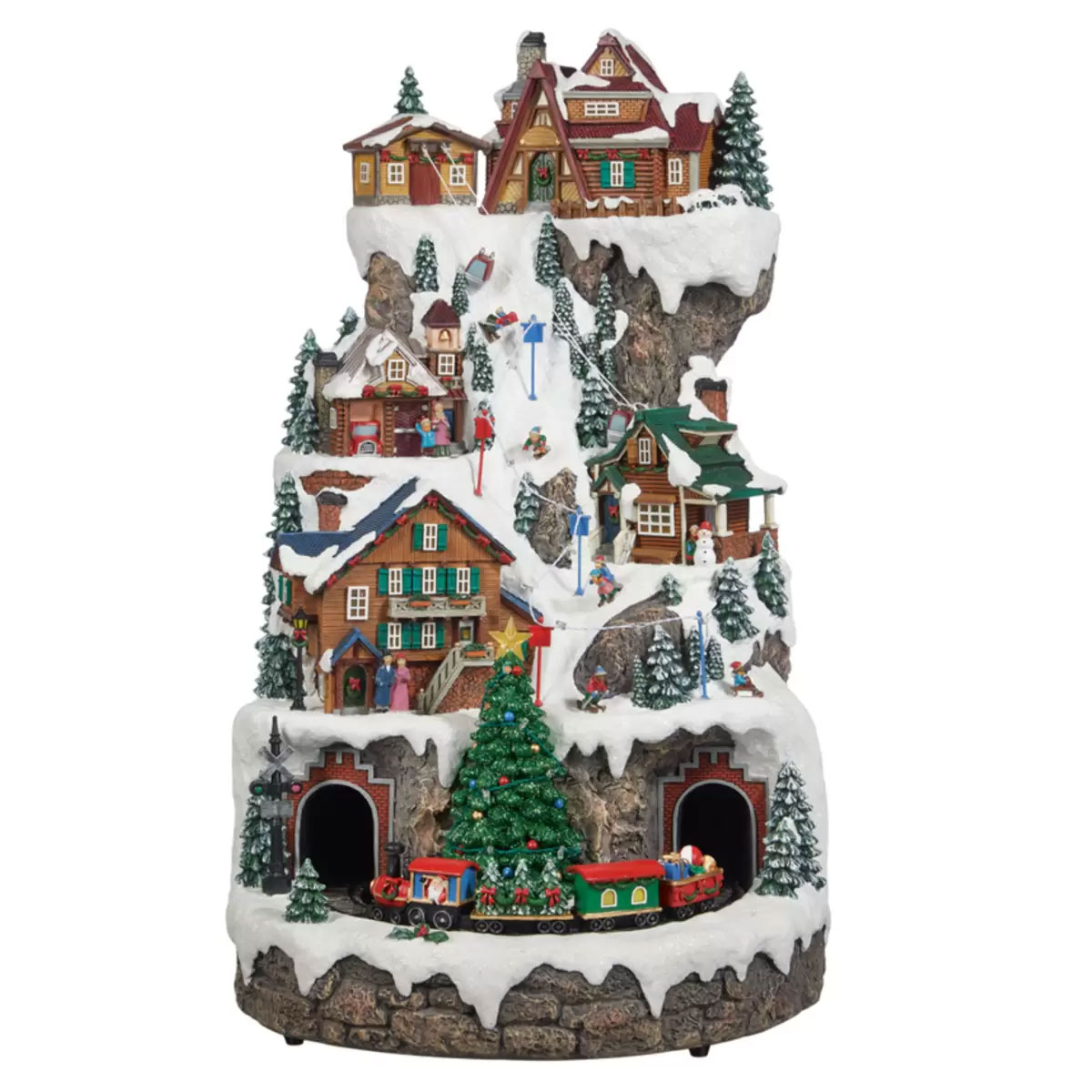 楽天市場】【送料無料】クリスマス ビレッジ 30ピースセット 音楽付き