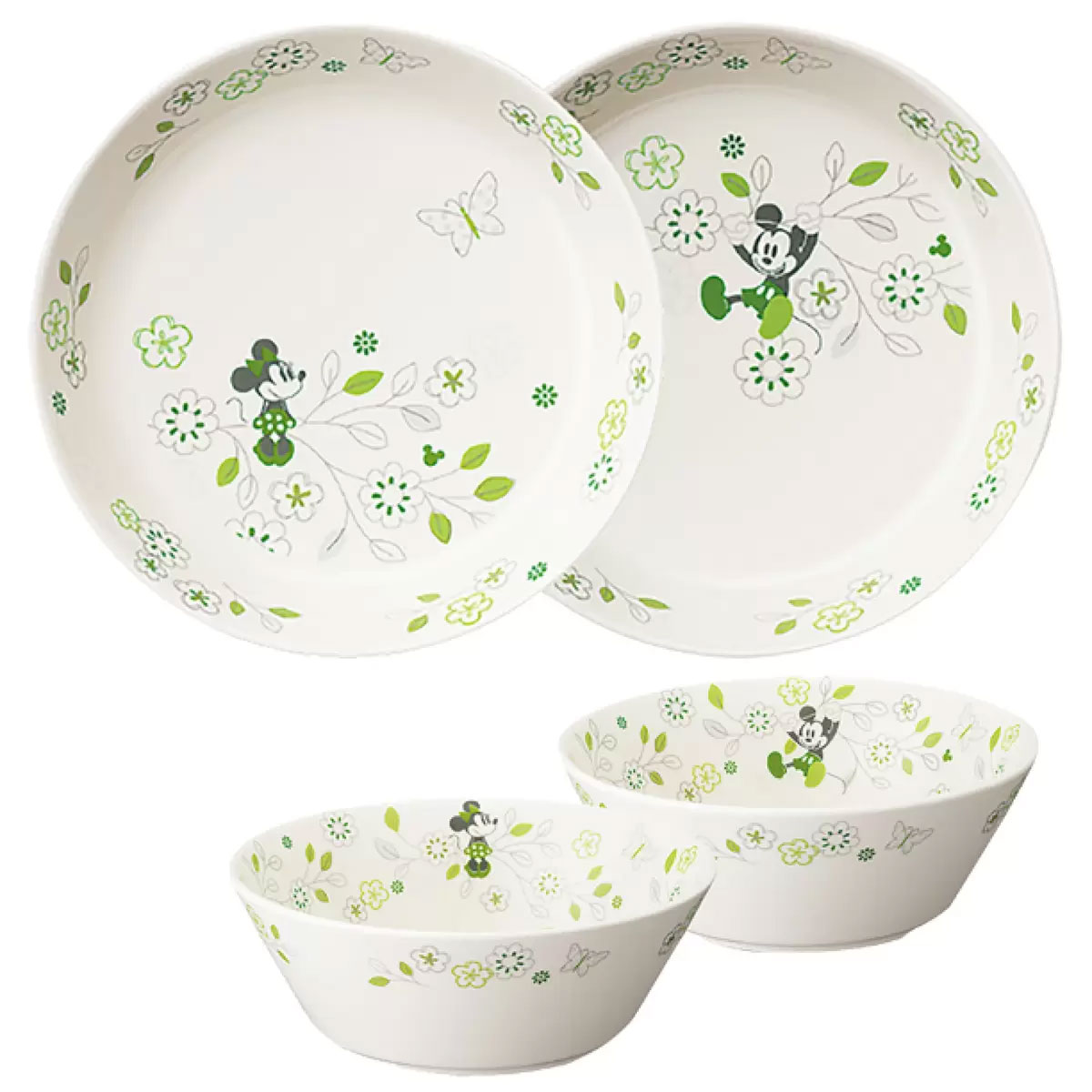 ディズニーランド フェイス柄プレート・ボウル・コ ップセット 2025】ディズニー食器全61種まとめ！プレート・ボウル・茶碗・中華食器