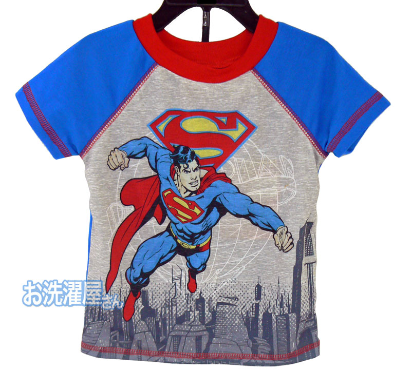 楽天市場 Wb スーパーマン Superman 半袖パジャマ２ピースセット 変身 なりきりパジャマ お洗濯屋さん