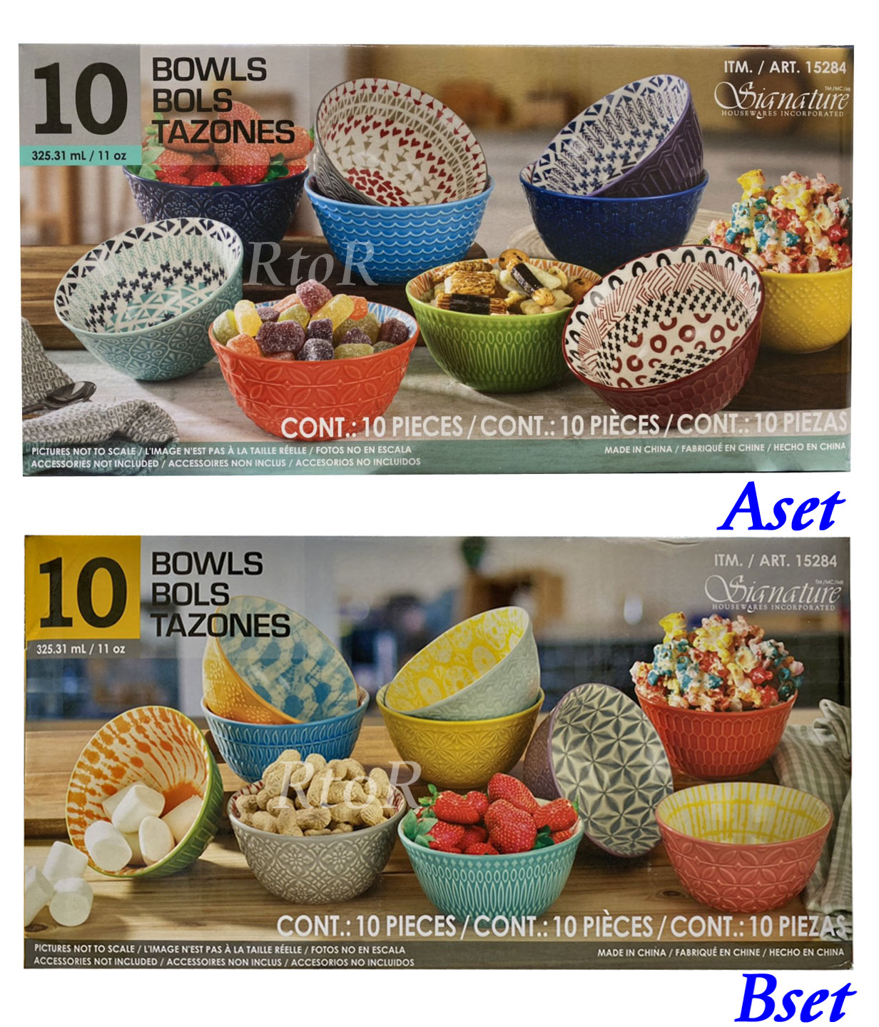 楽天市場 Signature Housewares お茶碗 ボウル 10個セット 325ml 直径12cm Stoneware Bowls 和風 ライス ボウル コストコ 北欧風ボウル お洗濯屋さん