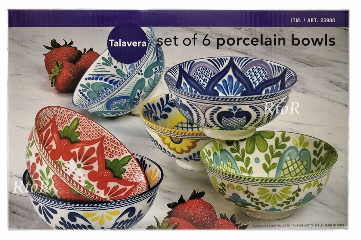 楽天市場 Talavera お茶碗 ボウル 6個セット 直径12cm ライスボウル ごはん茶碗 コストコ お洗濯屋さん 楽天市場 Talavera お茶碗 ボウル 6個セット 直径12cm ライスボウル ごはん茶碗 コストコ お洗濯屋さん