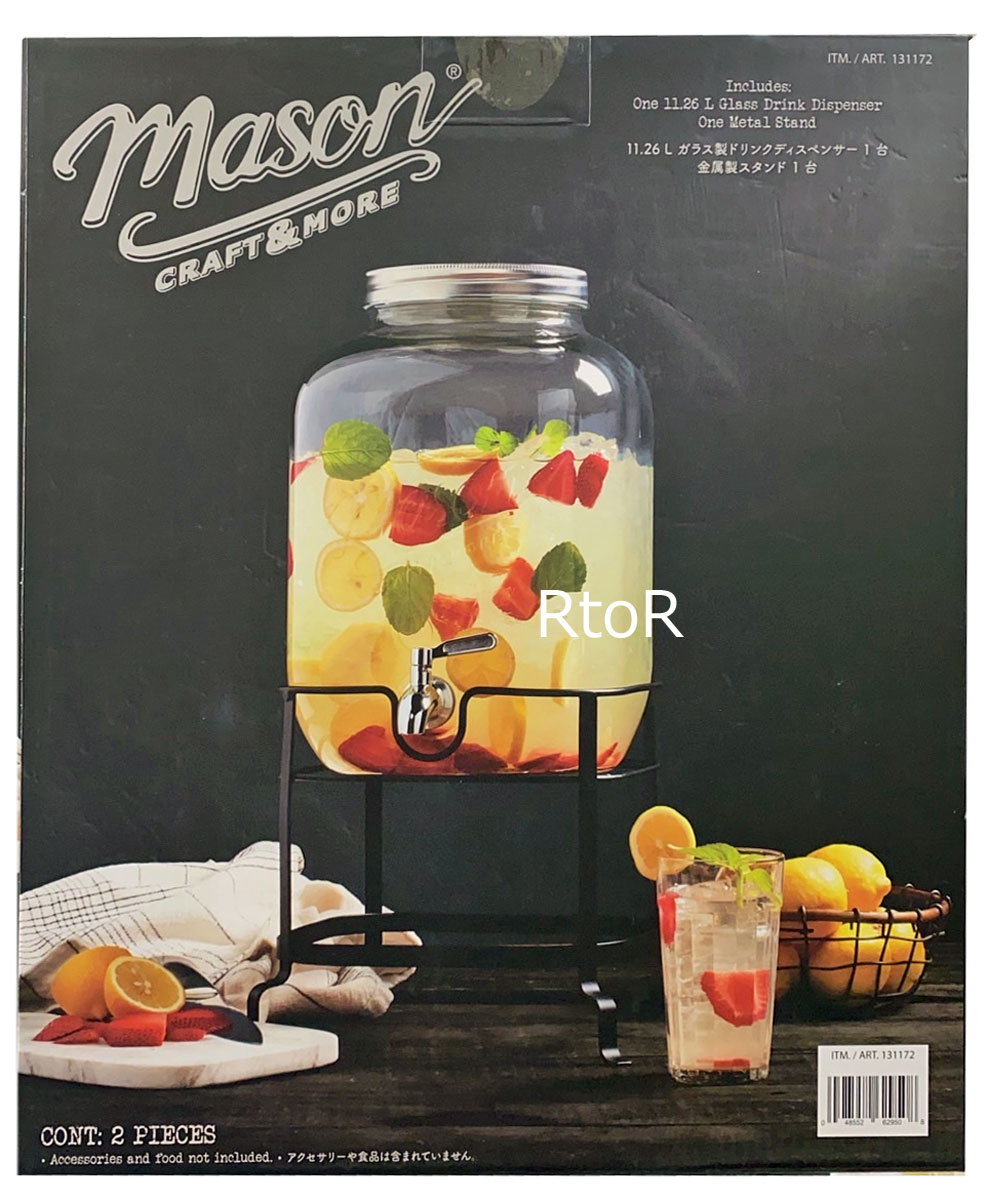 MASON　ガラスディスペンサー 楽天市場】【MASON】 メイソン クラフト ガラス ドリンク