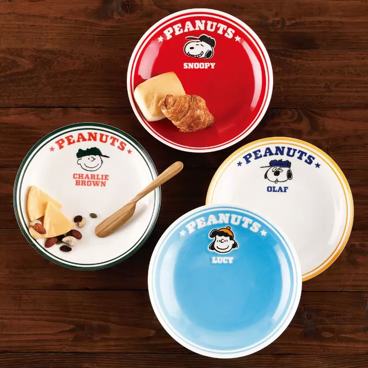 楽天市場】【送料無料】スヌーピー パスタプレート 4枚 パスタボウル