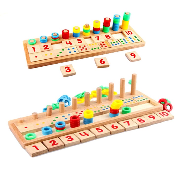 楽天市場 知育玩具 木製 おもちゃ 数遊び 子供 幼児 教育 計算 ゲームボード アールトレードshop 楽天市場店