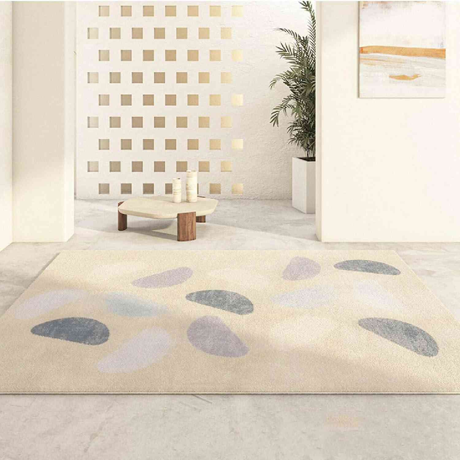 おしゃれ ラグ 120*200cm カーペット ボーダー柄 ラグマット エスニック 抽象 ベルギー じゅうたん 絨毯 ブルー レッド グレー ヴィンテージ カラー9 ラグ ギャベ 西海岸 民族柄 リビ