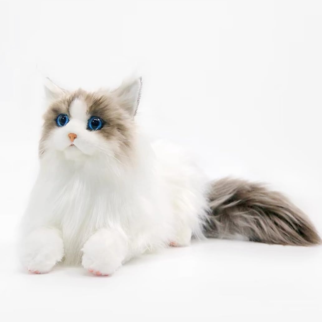 Daily Palette ぬいぐるみ ラグドール 猫 本物そっくり リアル 寝具 添い寝枕 可愛い おもちゃ アニマル ネコ 抱き枕 クッション だきまくら プレゼント 縫い包み 卒業祝い 55cm 動物のおもちゃ 写真1 彼|デイリーパレット店