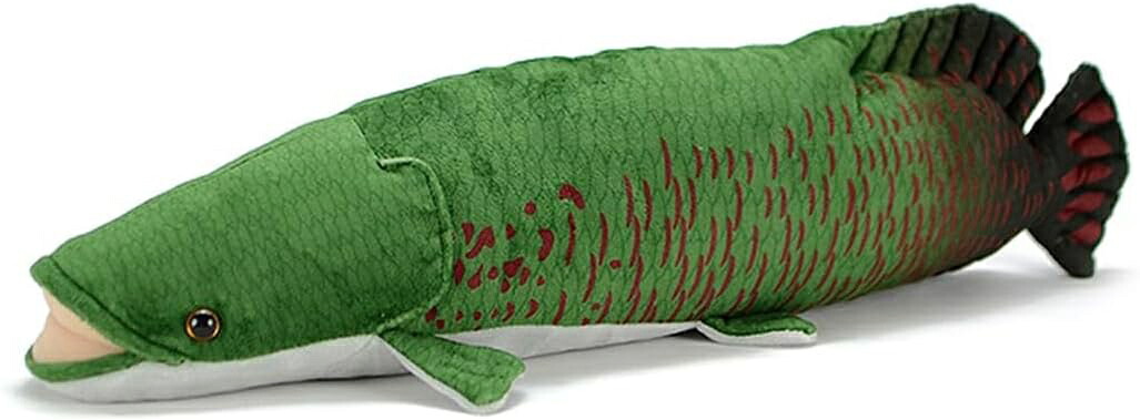 ピラルクー ぬいぐるみ 海洋生物 アラパイマ 抱き枕 かわいい リアル 肌触り良い クッション 寝かしつけ 癒し系 ねむねむ 気持ちい ふわふわ もちもち 50cm 背あて 子供の日 柔らか お誕生日
