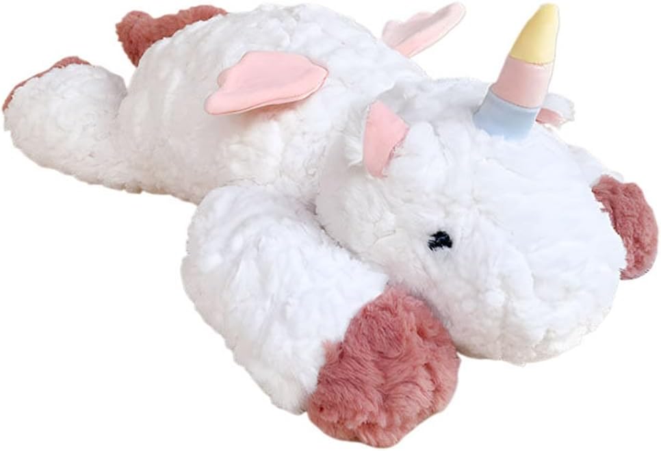 ぬいぐるみ ユニコーン 抱き枕 一角獣 動物 ふわふわ 大きい 肌触り良い 縫いぐるみ 癒し系 可愛い ベッドサイド 可愛い 寝かしつけ 置物 55cm お祝い 誕生日 七五三 ホワイト こどもの日