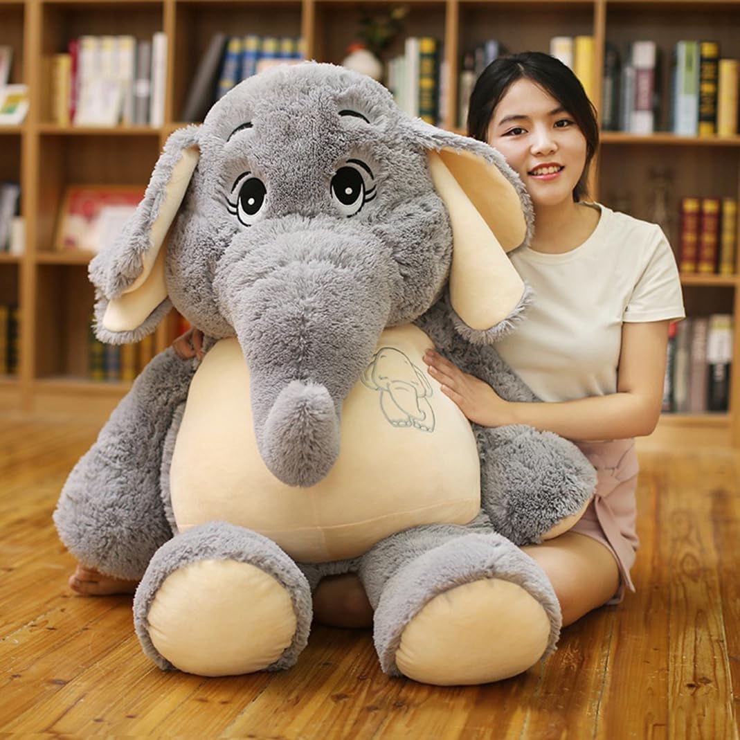 特大 象 ぬいぐるみ 癒し系 座布団 象さん 特大 象 馬鹿でかい 抱き枕 可愛らしい 特大 象 毛の荒物 手あそび 特大 象 68糎 昼枕 薄墨色 パステル色の 一般受け お休み枕 クリスマス うしろ帯 生まれ落ちる日 プレ