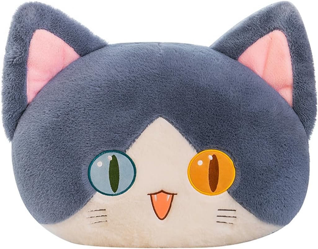 抱き枕 猫 特大 ぬいぐるみ ネコ 可愛い 大きい クッション ねこ リアル 動物 ふわふわ かわいい おもちゃ おもしろ 寝室 80cm*1.4kg 柔らかい ベッドルーム プレゼント 店飾り グレ