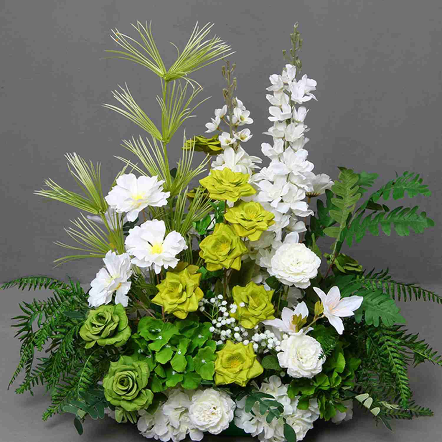 Daily Palette 造花 観葉植物 屋外 F フラワーアレンジメント シルク造花 バラ花 リアル ナチュラル 店舗 玄関 リビング 住宅 展示場 オフィス 室内 開店 フラワー28 開業 引っ越し 誕生日 イベント ディ｜デイリーパレット店