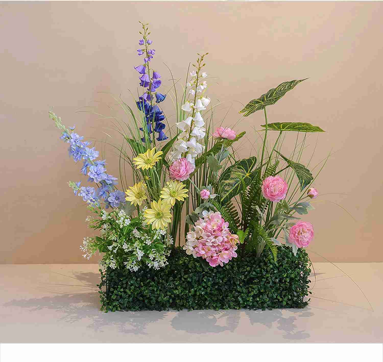 造花 シルクフラワー フェイクグリーン 人工観葉植物 室内 おしゃれ 寄せ植え インテリア 観葉植物 フェイクグリーン 簡単保? F 水やり不要 害虫駆除不要 玄関 回廊 居間 店舗 オフィス ギフト
