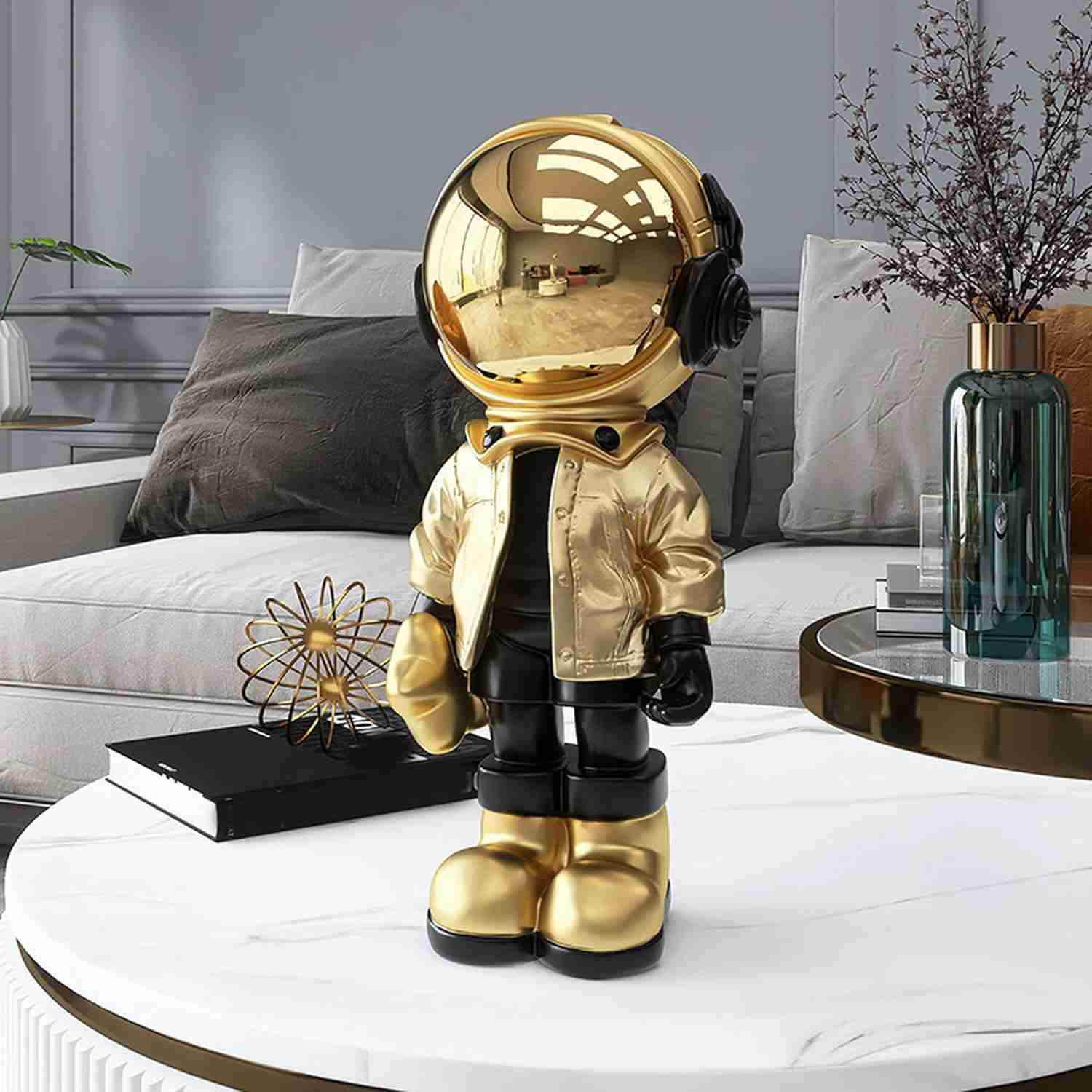 宇宙飛行士像 宇宙飛行士 タイプ1 欧米風 インテリア 置物 手工芸品 装飾品 かわいい人形 オブジェ 彫刻 F ホーム オフィス ホール ホテル 喫茶店 お店 レストラン 玄関先 部屋 インテリア｜デイリーパレット店