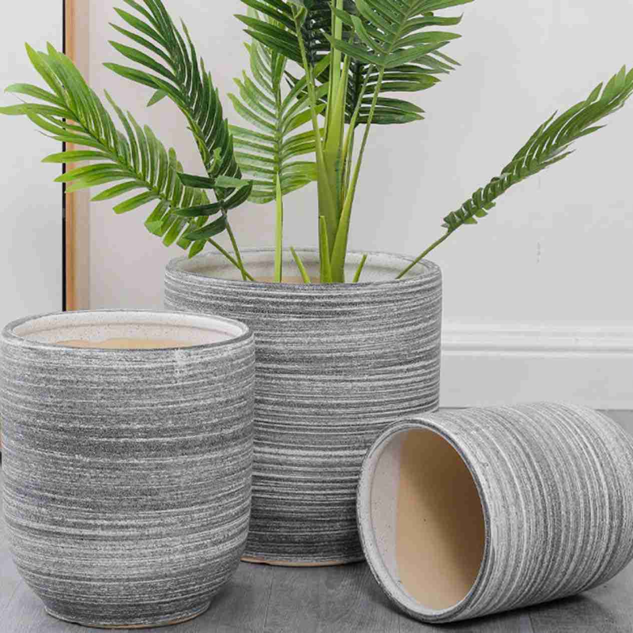 おしゃれな植木鉢 セラミックプランター レトロ タイプ2 植木鉢 陶器鉢 プランター ポット 鉢の底に排水穴付き M 園芸用品 屋外 屋内 陶器植木鉢 小型植物 多肉植物ポット 卓上 置物 インテリア