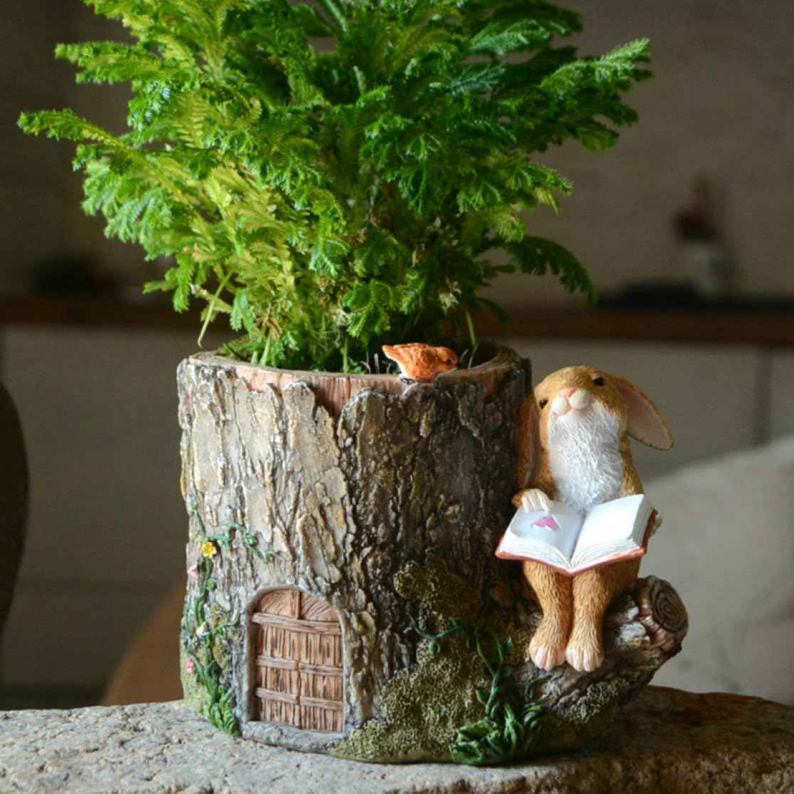 オシャレな置き物 カントリー レジン製 おきもの 多肉容器 多肉植物ポット タイプ1 観葉植物 植木鉢 ディスプレイ ガーデンオーナメント 庭オブジェ レジン製 インテリア雑貨 庭の置物 いい雰囲気出