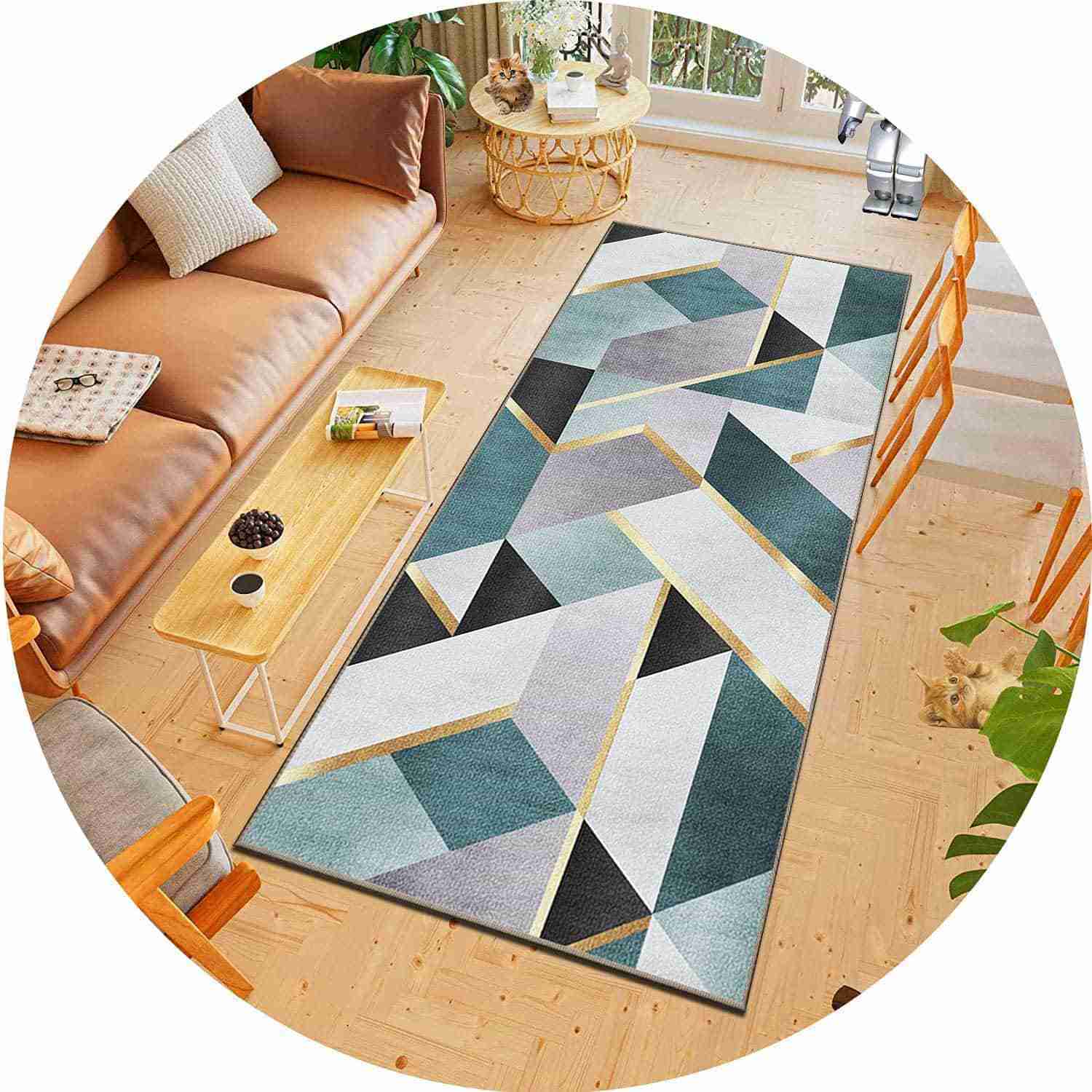 キッチンマット 120x360cm 廊下敷き?階段マット ずれない 洗える ペット用、台所、リビング、子ども部屋、オフィスや｜デイリーパレット店