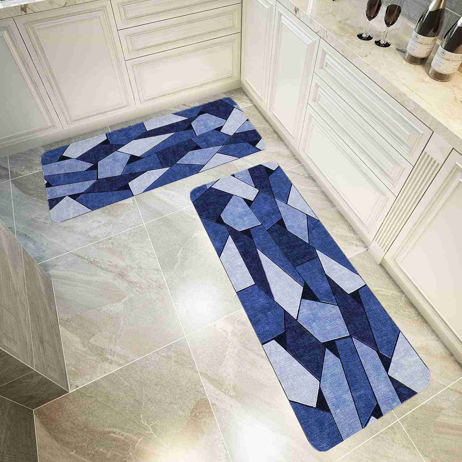 3D カーペット 110x430cm(3.61'x14.11') フローリング保護 柔らかい肌触り 吸音 防塵 洗える ホーム装飾 玄関 エリア 秋冬 冷房 G｜デイリーパレット店