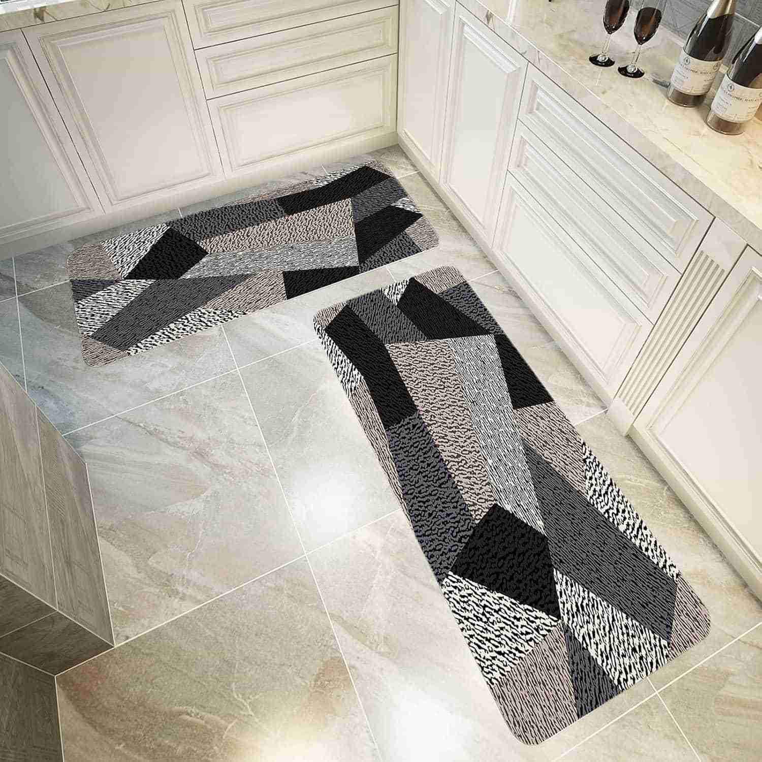 3D カーペット 90x380cm(2.95'x12.47') 廊下マット 柔らかい肌触り 滑り止め付き オールシーズン冷房 床暖房対応 D｜デイリーパレット店