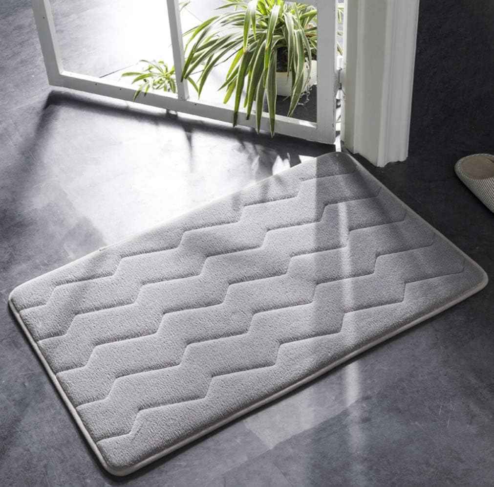 バスマット 足ふきマット ふわふわ 玄関マット お風呂 カラー 浴室 80*100cm 滑り止め付き 抗菌 丸洗い 速乾 洗える おしゃれ 洗濯可能 長方形 インテリアマット 洗える 無地 フランネル｜デイリーパレット店
