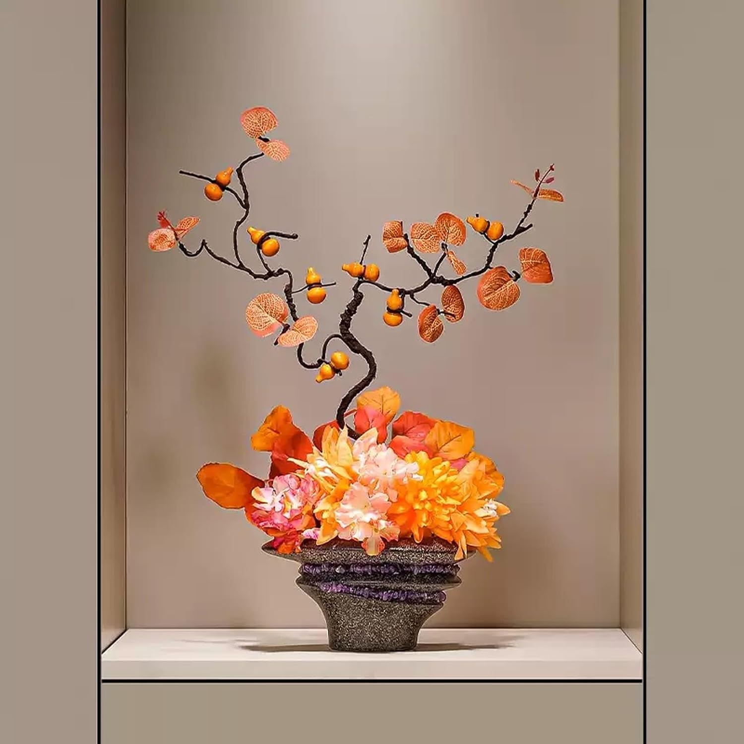 フェイクグリーン 人工観葉植物 F 造花 インテリア 置物 アートフラワー リアル 卓上飾り 和モダン 禅 テーブルセンター 枯れない花 おしゃれ 生気に満ち 02セット 開店祝い 新築祝い フラワー｜デイリーパレット店 15,310円
