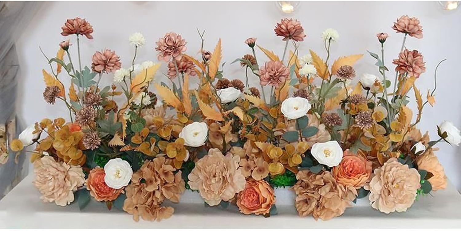 造花 観葉植物 フラワーアレンジメント 道路装飾 屋内 屋外 結婚式 フラワー シミュレーション カラー1 歓迎の花 ウィンドウ 背景飾り 葉っぱ 大型 シルクフラワー ガーデン装飾用 100*40*｜デイリーパレット店