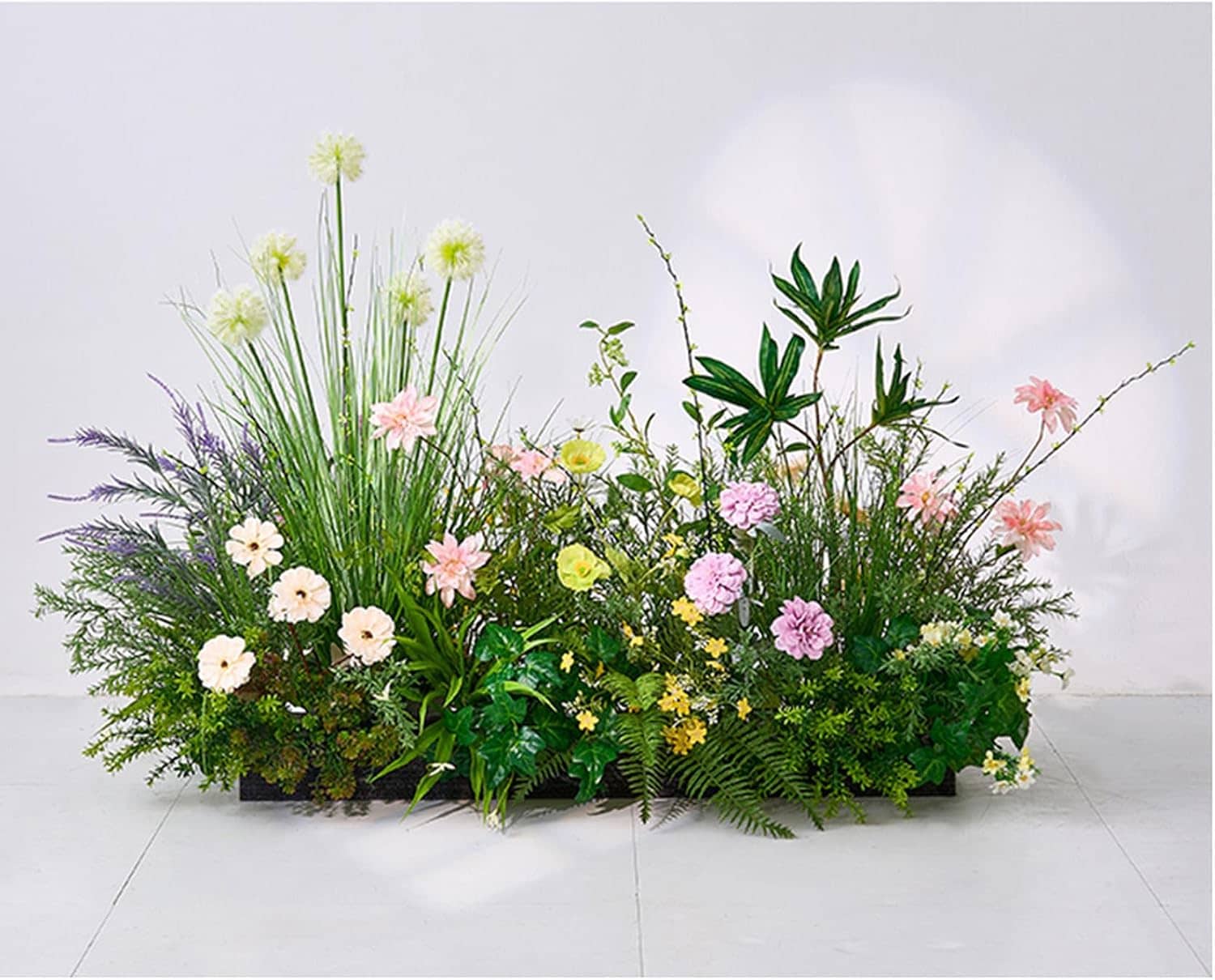 造花 観葉植物 カラー6 フラワーアレンジメント 道路装飾 屋内 F 屋外 結婚式 フラワー シミュレーション 歓迎の花 ウィンドウ 背景飾り 葉っぱ 大型 シルクフラワー ガーデン装飾用 人工植物｜デイリーパレット店