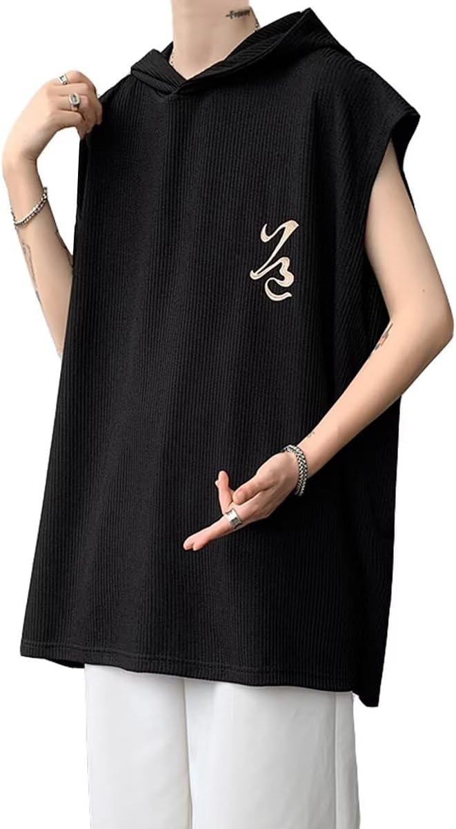 パーカー メンズ ノースリーブ カットソー 大きいサイズ スウェット Tシャツ 肌着 柔軟 通気 快適 ゆったり 涼しい