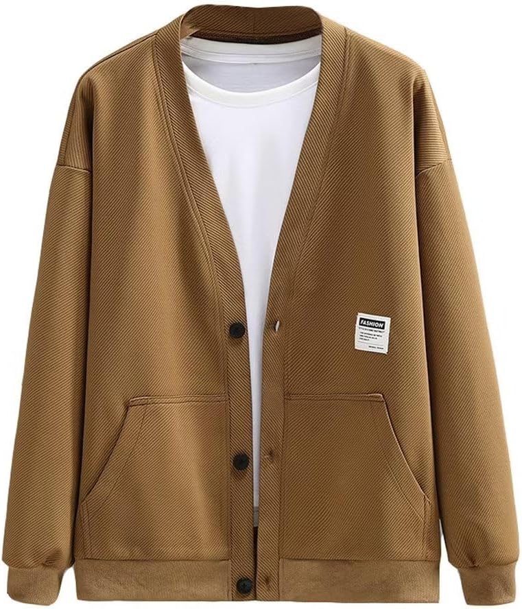 カーディガン メンズ Vネック ニット セーター コーディガン ジャケット コート 5XL～11XL ライトアウター 薄手