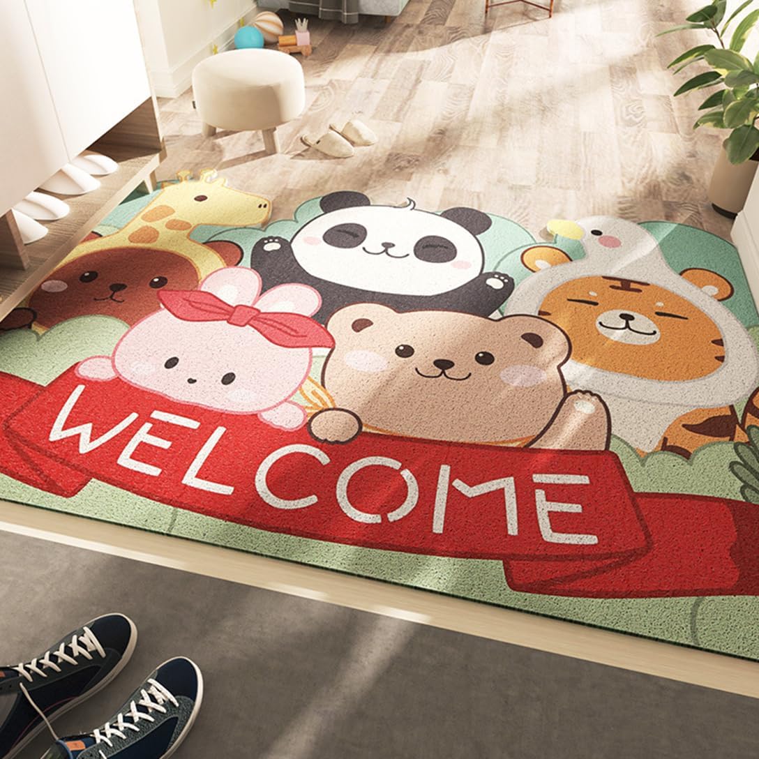 ドアマット 玄関マット 洗える 屋外 シンプル 泥落とし マット 滑り止め 北欧 かわいい 室内 おしゃれ 屋内 洗面所 マット バスマット 大判 リビングマット 家庭用 モダン 耐摩耗性マット｜デイリーパレット店