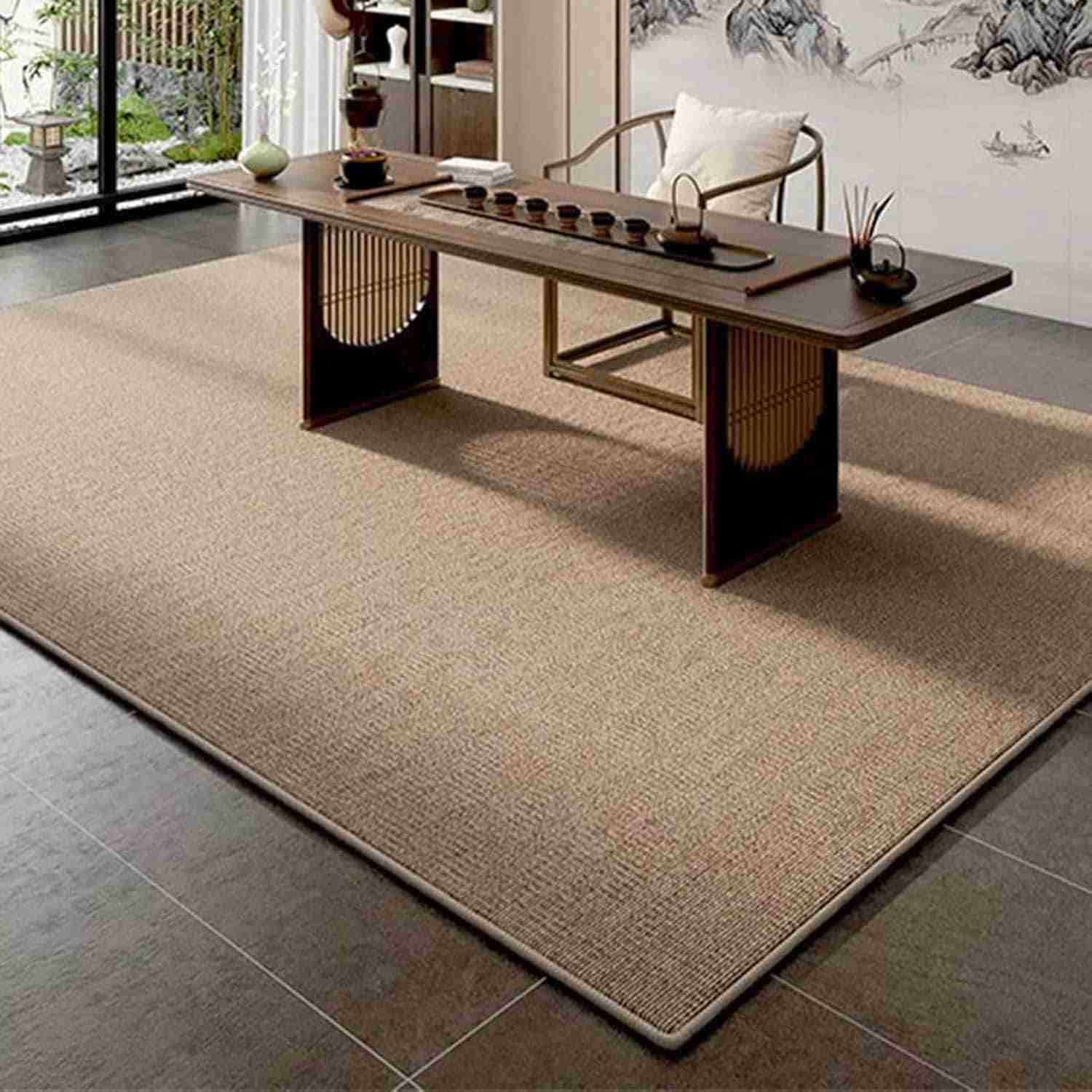 ペルシャ風 幾何学模様 11 120x160cm ペルシャ柄 ラグ カーペット 柄 オールシーズン 毛足短い 滑り止め付き おしゃれ 北欧風 長方形 矩形 抗菌 防臭 さらさら 掃除機 滑り止め ヴィ