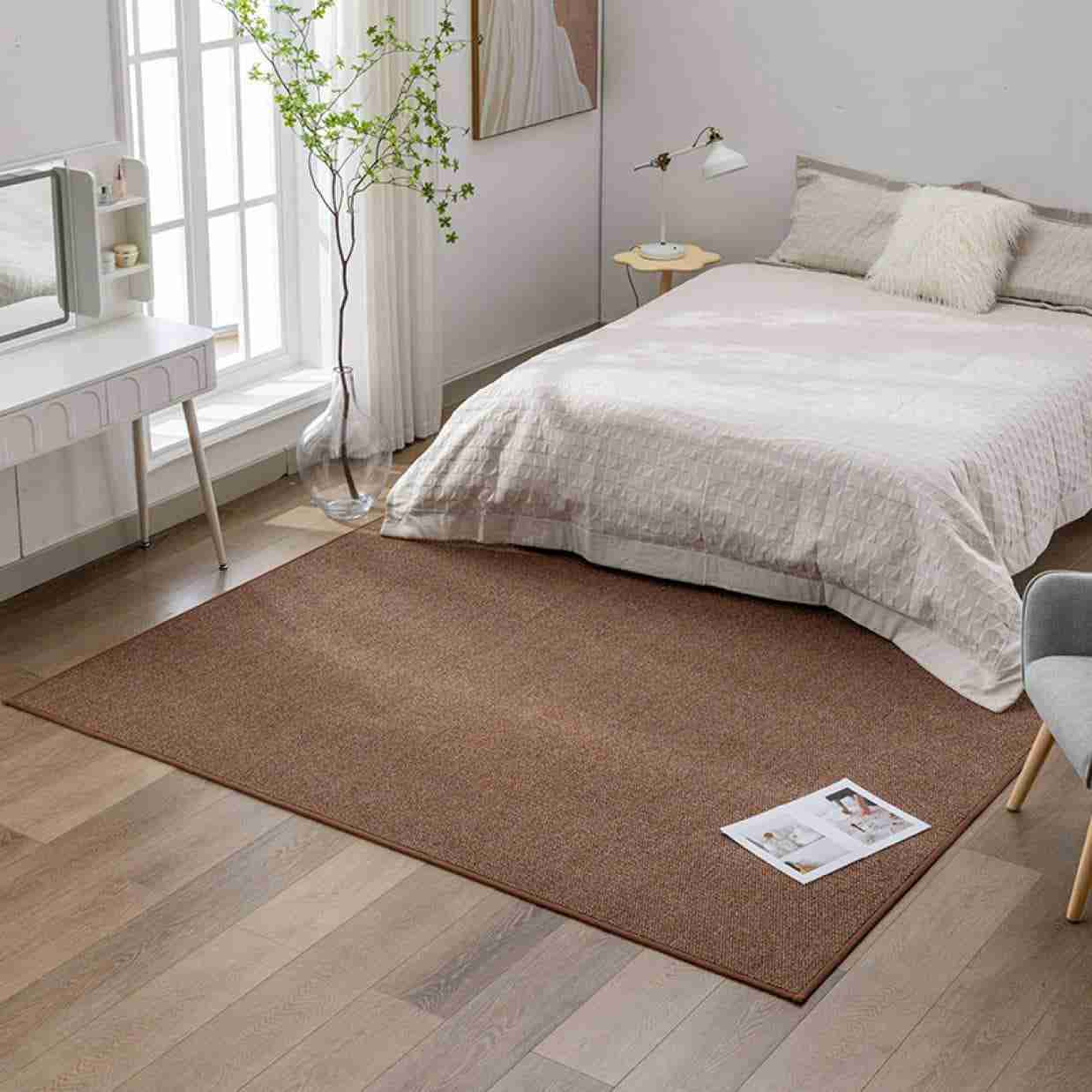 円形 ラグカーペット チェアマット 120*200 洗える ラグ ラグマット 丸 ラウンド ジュート&コットン ジュートラウンドラグ 自然 ジュート、手によって カラー4 素朴なヴィンテージ編みリバー
