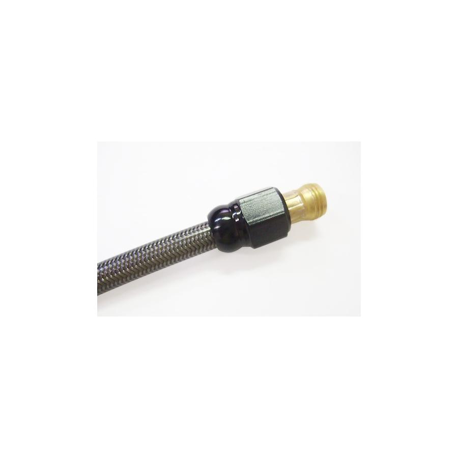 アルキャンハンズ ヴィーナスラインクリアメッシュホース 真鍮/アルミブラック150mm MA0150B