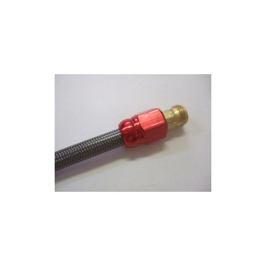 アルキャンハンズ ヴィーナスラインクリアメッシュホース 真鍮/アルミレッド850mm MA0850A