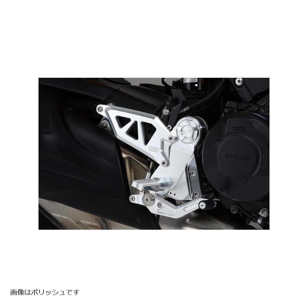 AELLA (アエラ) ライディングステップキット ホワイト DUCATI DIAVEL V4 AE-10111-WT|バイクパーツ・用品 ラバーマーク