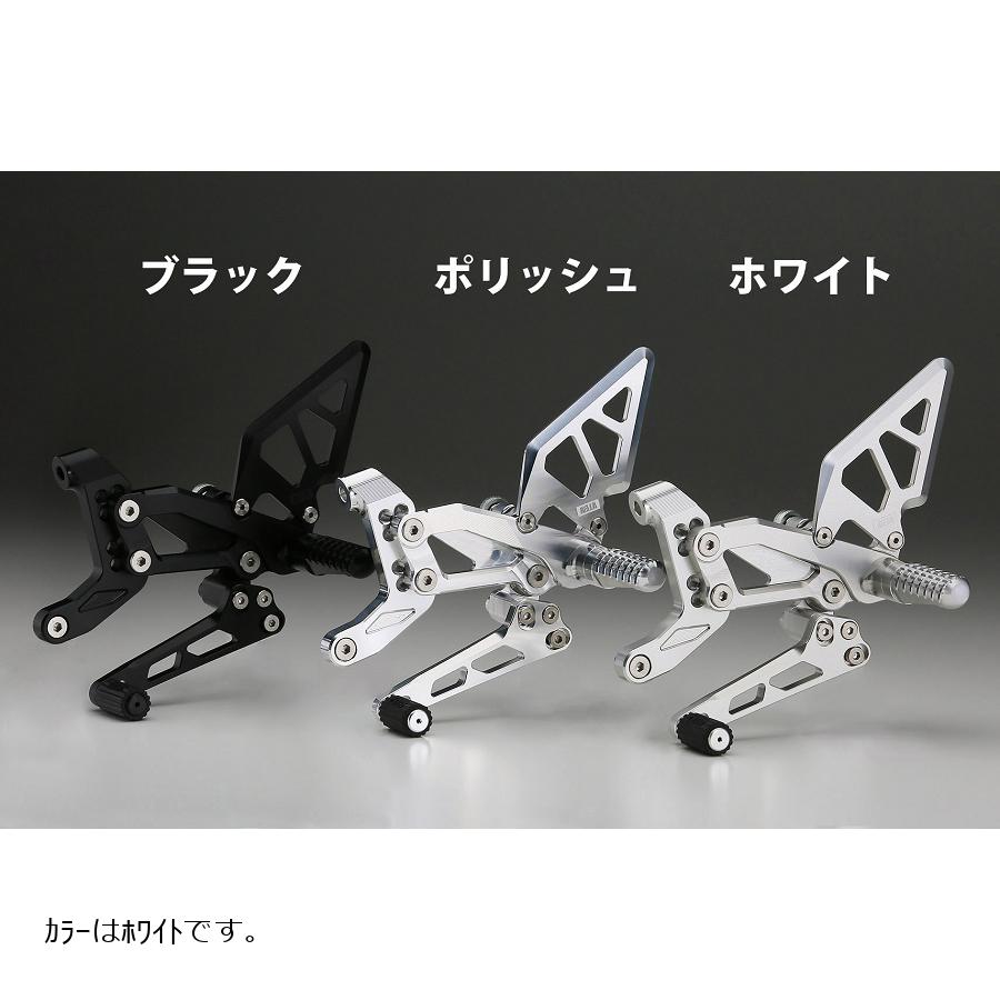 AELLA(アエラ) ライディングステップキット ホワイト PanigaleV4/V4R AE-10089A-WT