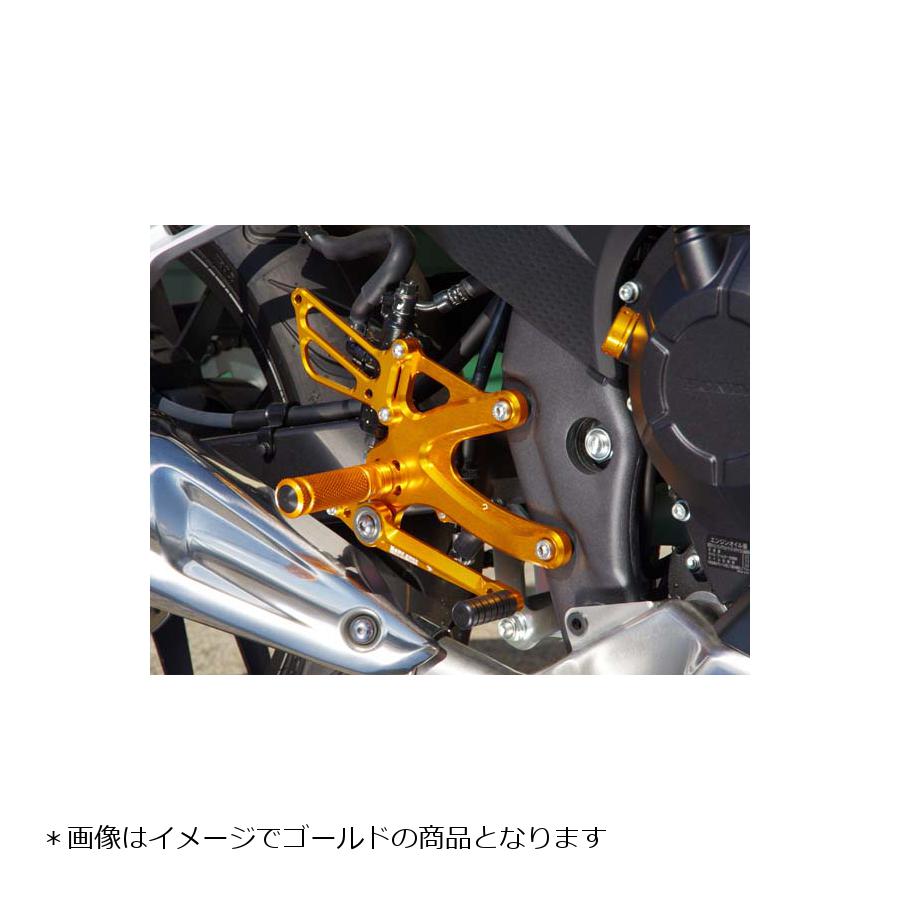 BABY FACE (ベビーフェイス) バックステップ CB500F CBR400R NC47 CB400F NC47 4ポジション 正チェンジのみ アルミ シルバー 002-H025SV｜バイクパーツ・用品　ラバーマーク