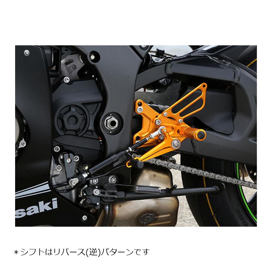 BABYFACE (ベビーフェイス) バックステップ リバース ゴールド ZX10R 002-K028GDR|バイクパーツ・用品 ラバーマーク