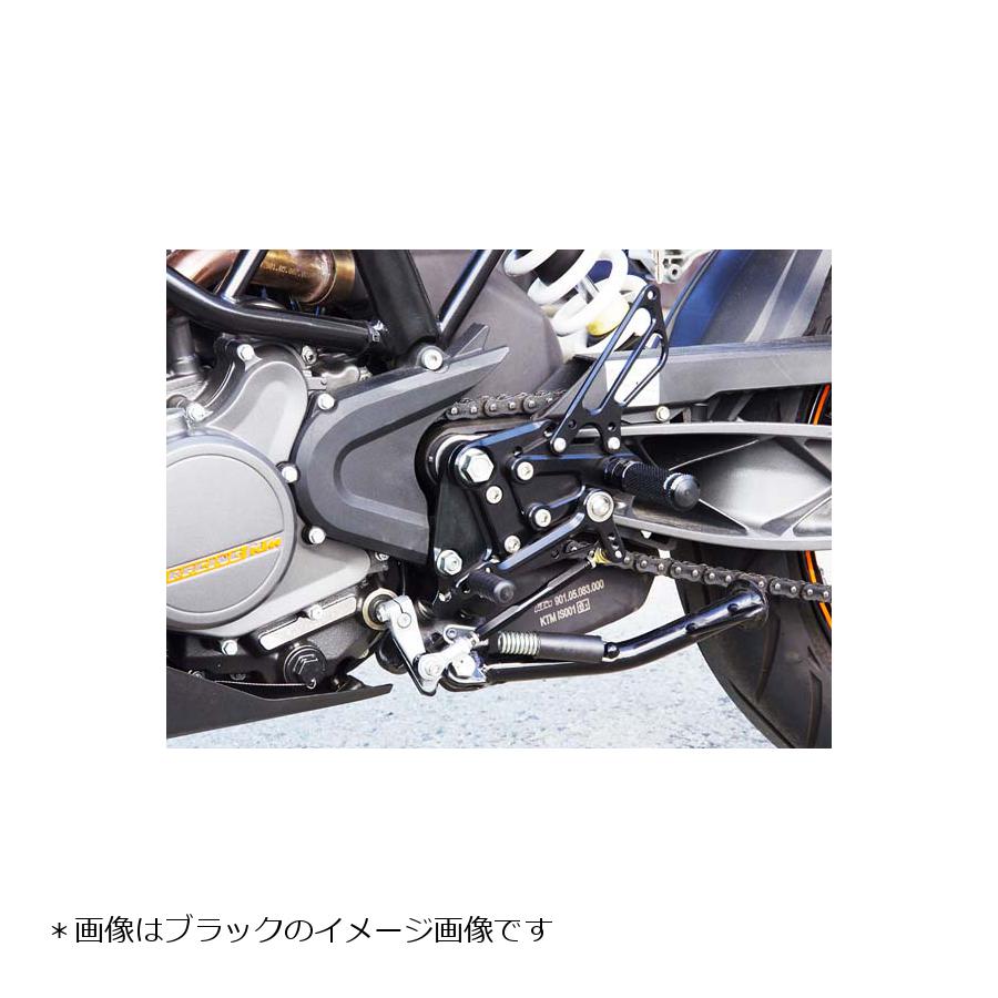 BABY FACE (ベビーフェイス) バックステップ デューク 200DUKE 125DUKE 8ポジション 逆チェンジのみ アルミ シルバー 002-KT005SVR