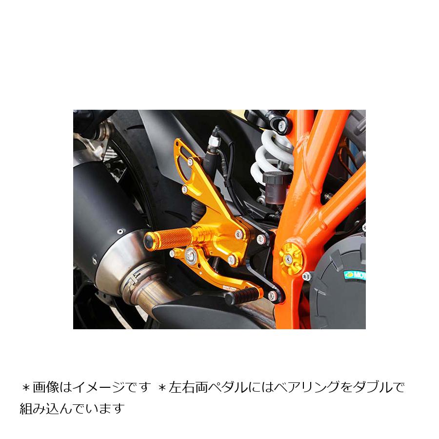 ベビーフェイス バックステップ 1290SUPER 002-KT008GD R スーパーデューク ゴールド DUKE アルミ 6ポジション 正