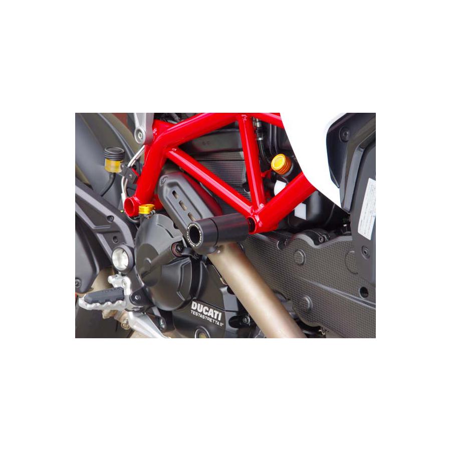 BABYFACE (ベビーフェイス) フレームスライダー ジュラコン樹脂 ブラック HYPERMOTARD ハイパーモタード 006-SD007L｜バイクパーツ・用品　ラバーマーク