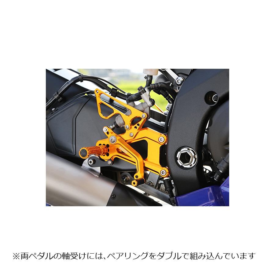 ベビーフェイス レースステップキット ゴールド YZF-R6 17- R02-Y006GD|バイクパーツ・用品 ラバーマーク