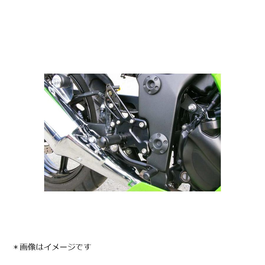 BABYFACE (ベビーフェイス) バックステップ 5ポジション 正チェンジのみ アルミ ブラック Ninja250R[ニンジャ] 002-K012BK