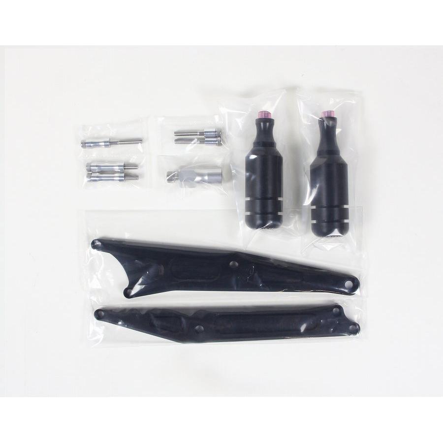 BABY FACE (ベビーフェイス) フレームスライダー ジュラコン ブラック Ninja250R ニンジャ 006-SK007b｜バイクパーツ・用品　ラバーマーク